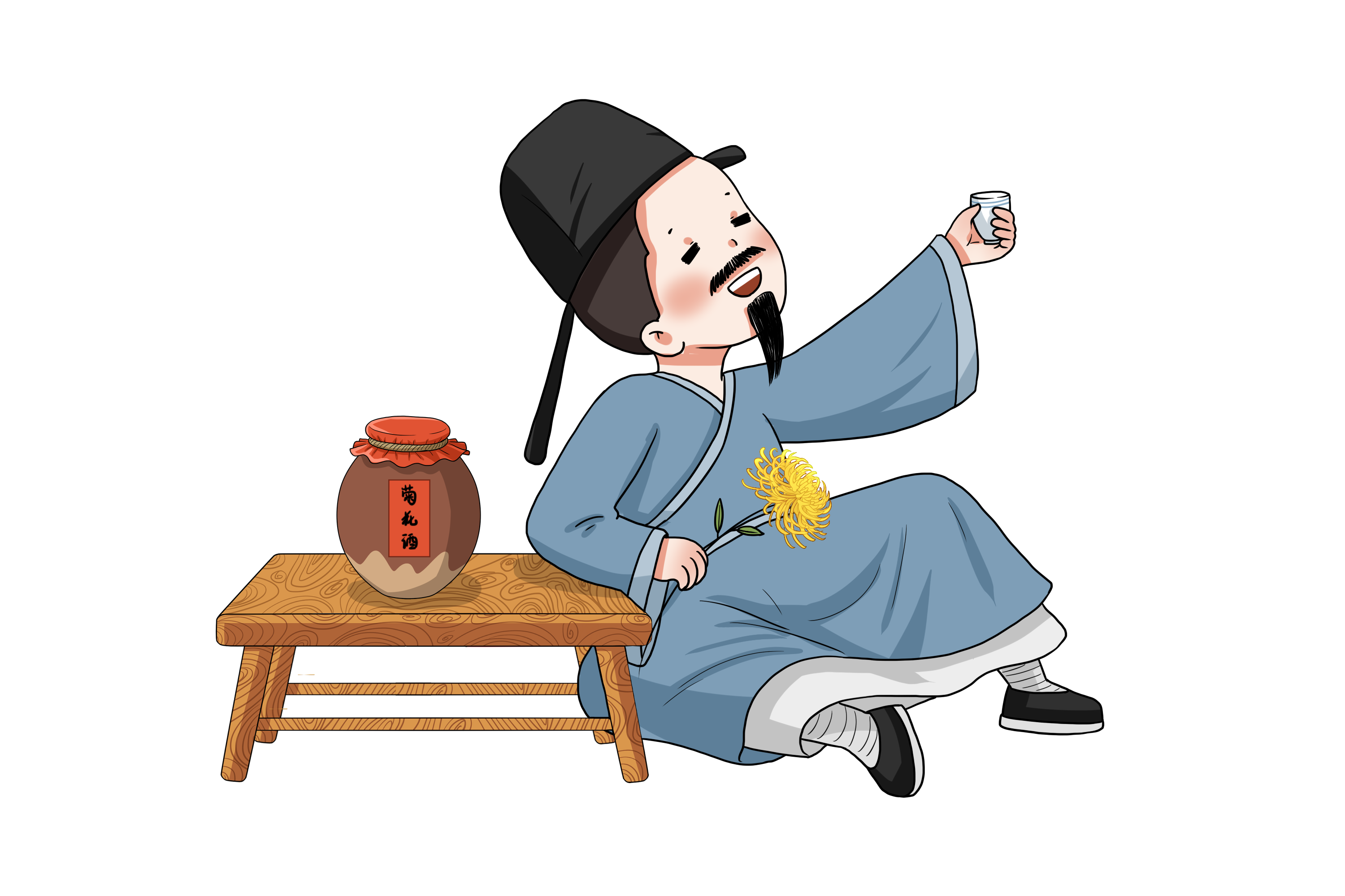 摄图网_401806797_独自喝酒的古人（非企业商用）.png
